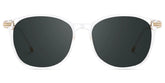 Clear Greene Square Sunglasses