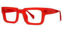 Glaucia Square Red Glasses | Zeelool Glasses