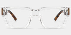 Orson wide rectangle frame glasses Online | ZEELOOL