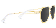 Men's Geometric Glasses in Metal Color