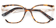 Cateye Shape Blue Light Blocking Glasses with Tortoise