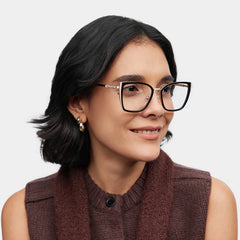 Juniper Eyeglasses in Square Black Frame | Zeelool