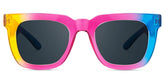 Clea Rectangle Multicolor Frame Sunglasses
