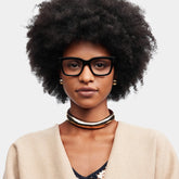 Zinnia Black Frame Glasses with Rectangle Frame Online | ZEELOOL