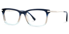 Zane Rectangle Blue Color Frame Glasses for Men | Zeelool