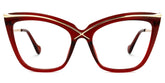 Winston Cat-eye Red Eyeglasses and Wide Frame Glasses
