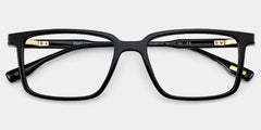 Cyrus Pillowed Rectangle Glasses with Black Frames | ZEELOOL