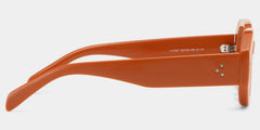 Soleil orange Frame Polarized Sunglasses with rectangle Style Online | ZEELOOL