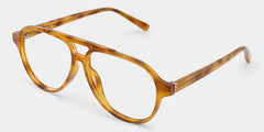 Drew Light Brown Tortoise Aviator Glasses for Teenager | ZEELOOL