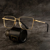 Men's Metal Eyeglasses Frames With Square Shape