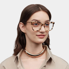 Sage Tortoise Frame Glasses with Rectangle Frame Online | ZEELOOL