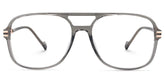 Square Nyawa Gray Glasses deals -Zeelool Glasses