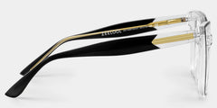 Mirta Square Black Eyeglasses and Crsystal Frames