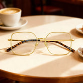 Abigail Tortoise Shell Glasses with Gold Arms for Women in Daily | ZEELOOL