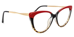 Marcus Cateye Red Glasses | Zeelool Glasses