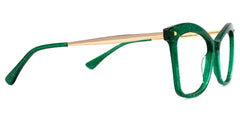 Isaebella Butterfly Green Glitter Frame Glasses for Women