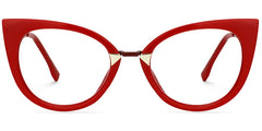 Jacqueline Cat Eye Red Glasses | Zeelool Glasses