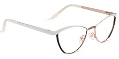Sydney Cat Eye White Frame Glasses | Zeelool Optical