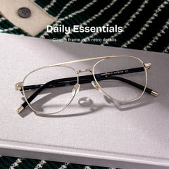 Calvin retro aviator Frame glasses Online | ZEELOOL