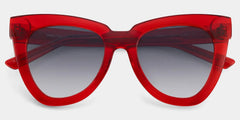 Yaser Cat-eye Red Eyeglasses and Acetate Frames