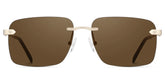 Rey Gold Rectangle Sunglasses Online | Zeelool