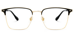Dawson Black Rectangle Prescription Glasses | Zeelool