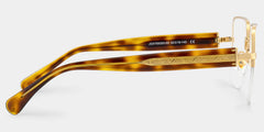 Lauren Gold Tortoise Frame Glasses with Square Frame Online | ZEELOOL