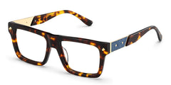 Trent Eyeglasses in Rectangle Tortoise Frame | Zeelool