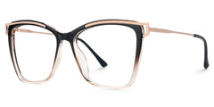 Krystle Square Multicolor Eyeglasses and Wide Frames