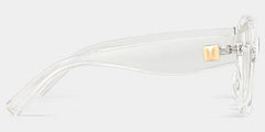 Alberta Cat Eye Clear Eyeglasses and Wide Frames