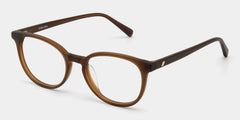 Allison Matte Brown Round Glasses for the Female | ZEELOOL