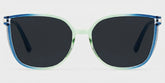 Rodz Square Blue-Green Prescription Glasses and Frames