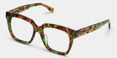 Xion Green-Tortoise Square Frames Glasses | Zeelool