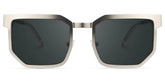 Barber Geometric Silver Sunglasses Frames