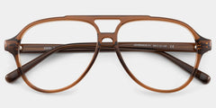 Drew Brown and Orange Aviator Glasses for Women | ZEELOOL