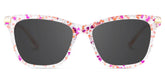 Eliot Rectangle Eyewear with Pink