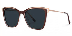 Krystle Square Red Eyeglasses and Clear Frames