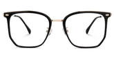 Roque Mixed-material Geometric Black Frame Glasses | Zeelool