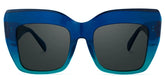 Charmaine Blue-Green Frame Sunglasses | Zeelool Optical