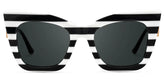 Cagle Designer Sunglasses in Cateye Clear Frame