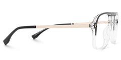 Aviator Kilworth Black-Clear Glasses deals -Zeelool Glasses