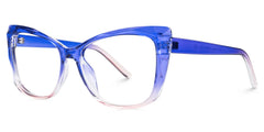 Square Farris Blue Glasses deals -Zeelool Glasses