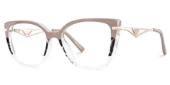 Cateye Shape Blue Light Blocking Glasses with Three Color Blocking