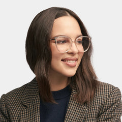 Estrada Cateye Black-Clear Eyeglasses and Glasses Frames