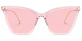 Hilary Butterfly Light Pink Transparent Eyeglasses