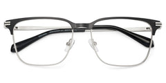 Marshall Gray Rectangle Prescription Glasses | Zeelool