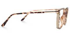 Rodz Pale Tortoiseshell Glasses with Square Thin frame