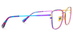 Ronan Eyeglasses in Rectangle Iridescent Frame | Zeelool