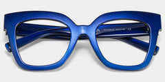 Malcolm Large Square Nerdy Glasses with Blue Color