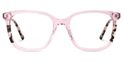 Finnley Acetate Pink Frame Glasses with Square Shape | Zeelool